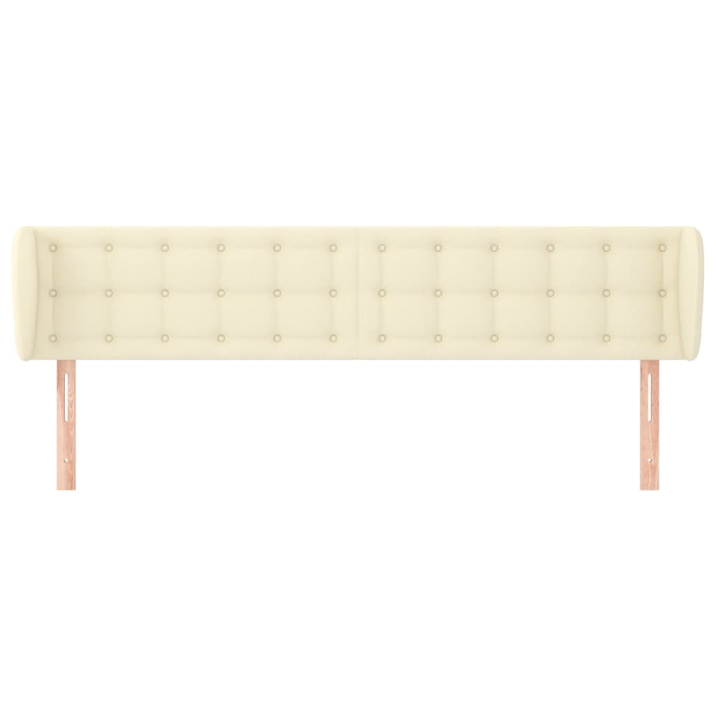 Testiera ad Orecchio Crema 183x23x78/88 cm in Similpelle | homemem39