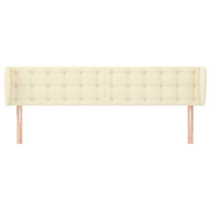 Testiera ad Orecchio Crema 183x23x78/88 cm in Similpelle | homemem39