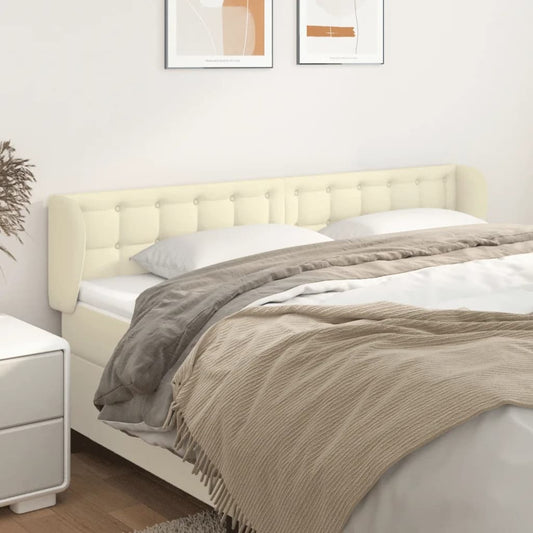 Testiera ad Orecchio Crema 183x23x78/88 cm in Similpelle | homemem39
