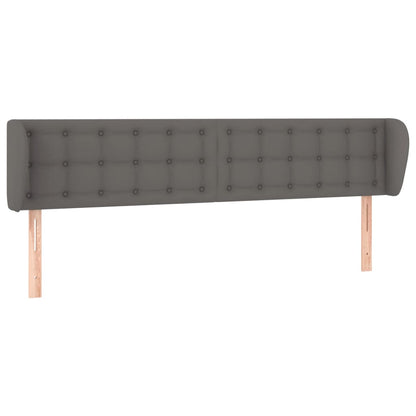 Testiera ad Orecchio Grigio 183x23x78/88 cm in Similpelle | homemem39