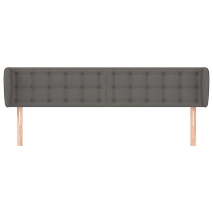 Testiera ad Orecchio Grigio 183x23x78/88 cm in Similpelle - homemem39