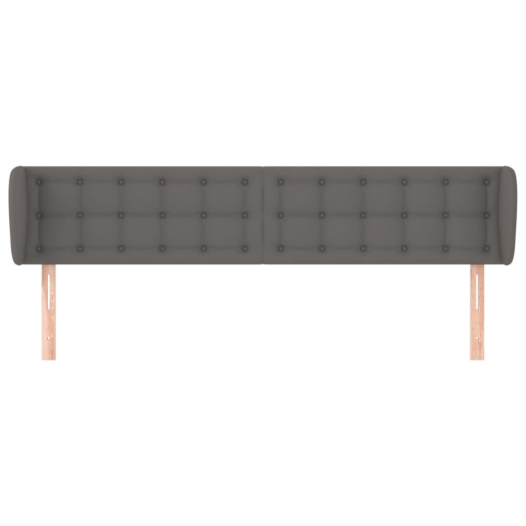 Testiera ad Orecchio Grigio 203x23x78/88 cm in Similpelle | homemem39