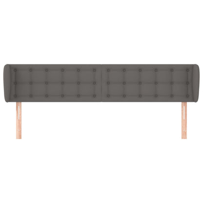 Testiera ad Orecchio Grigio 203x23x78/88 cm in Similpelle | homemem39