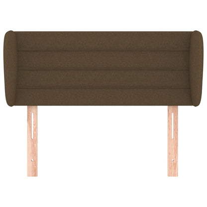 Testiera ad Orecchio Marrone Scuro 83x23x78/88 cm in Tessuto - homemem39