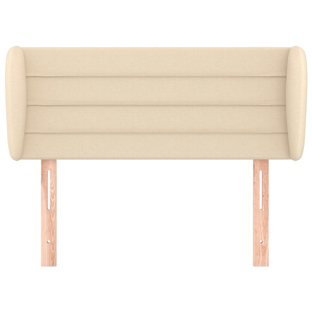 Testiera ad Orecchio Crema 93x23x78/88 cm in Tessuto - homemem39