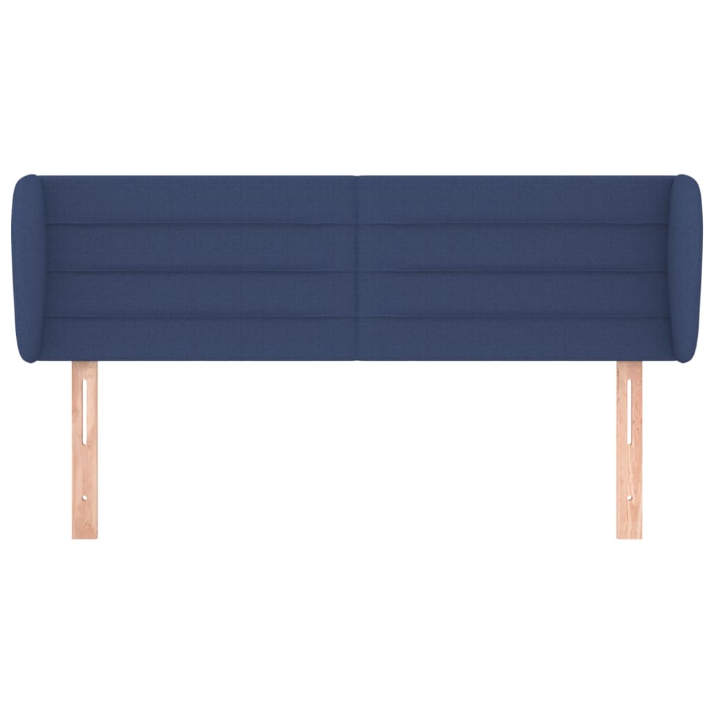 Testiera ad Orecchio Blu 147x23x78/88cm in Tessuto | homemem39