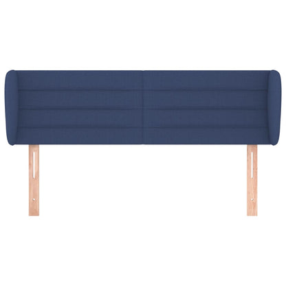 Testiera ad Orecchio Blu 147x23x78/88cm in Tessuto | homemem39