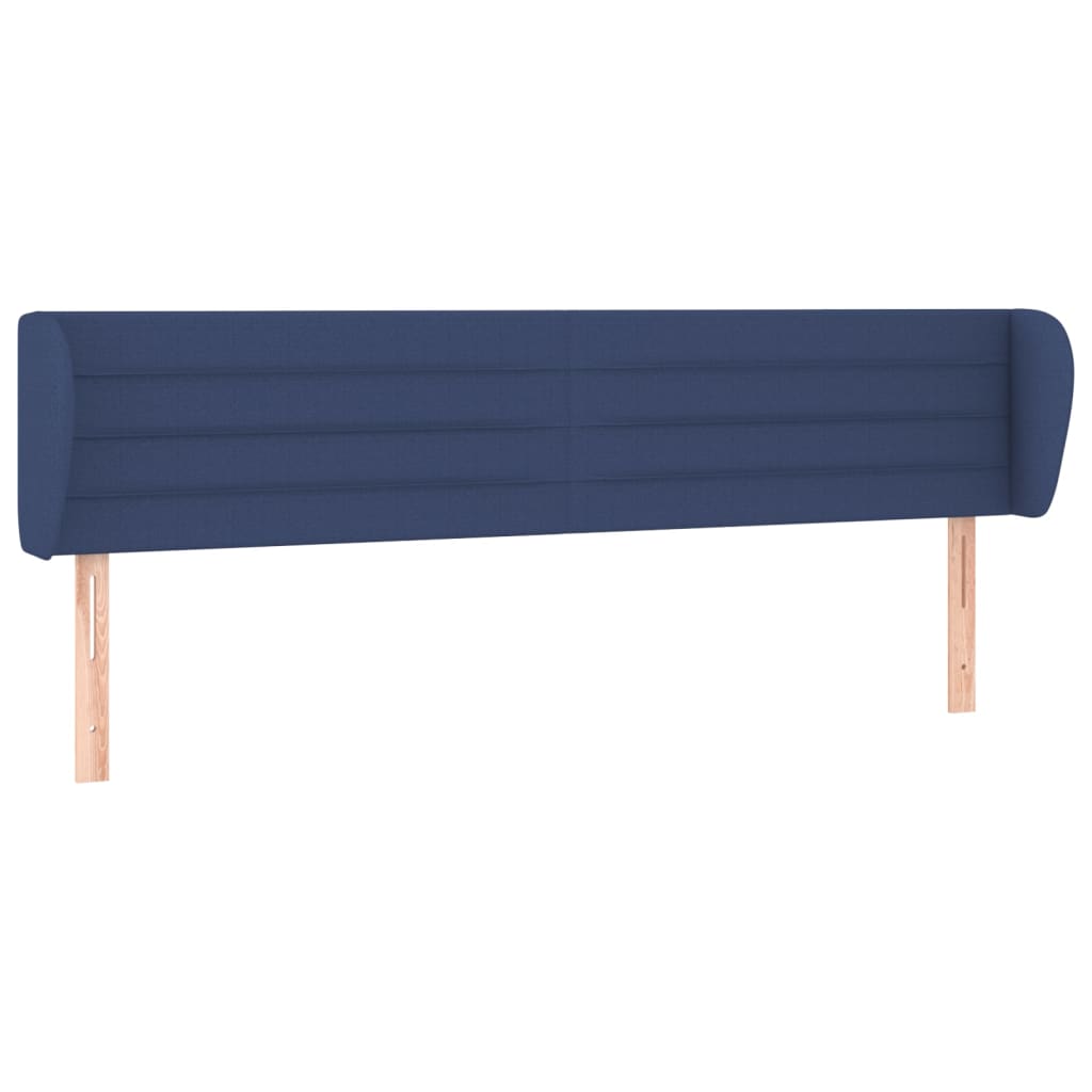 Testiera ad Orecchio Blu 163x23x78/88cm in Tessuto | homemem39