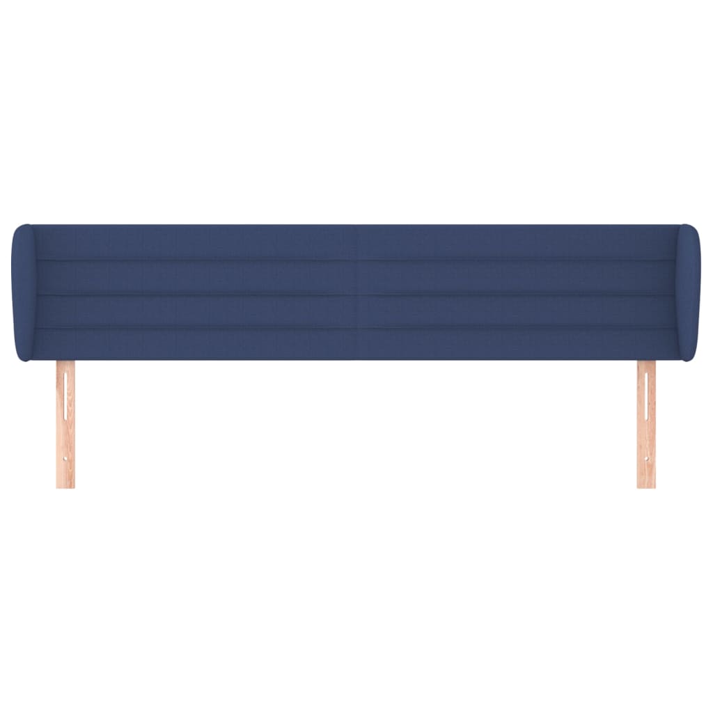 Testiera ad Orecchio Blu 163x23x78/88cm in Tessuto | homemem39