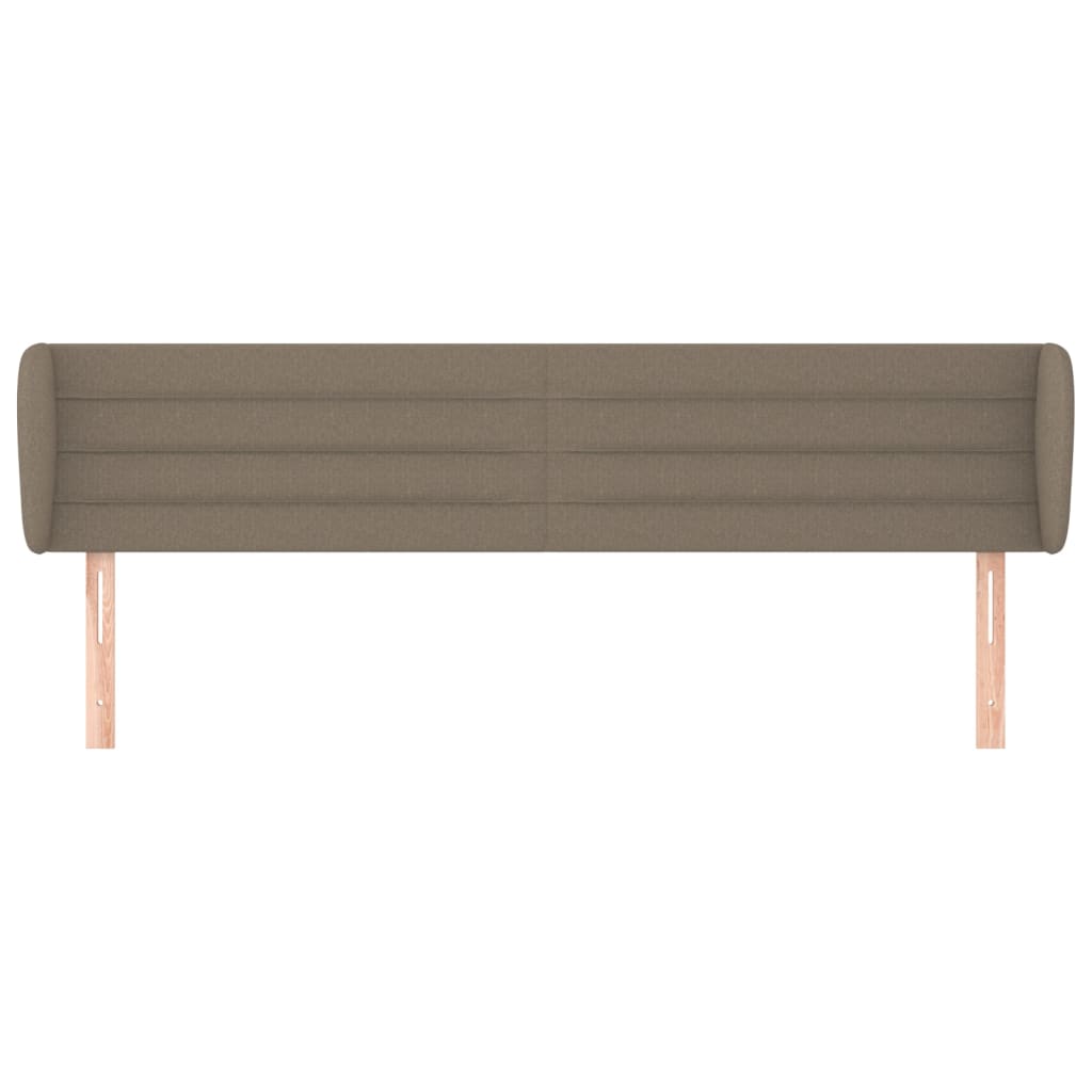 Testiera ad Orecchio Tortora 183x23x78/88 cm in Tessuto | homemem39