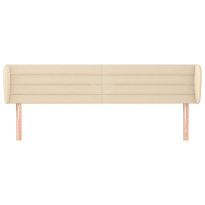 Testiera ad Orecchio Crema 183x23x78/88 cm in Tessuto