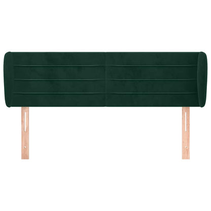Testiera ad Orecchio Verde Scuro 147x23x78/88 cm in Velluto | homemem39