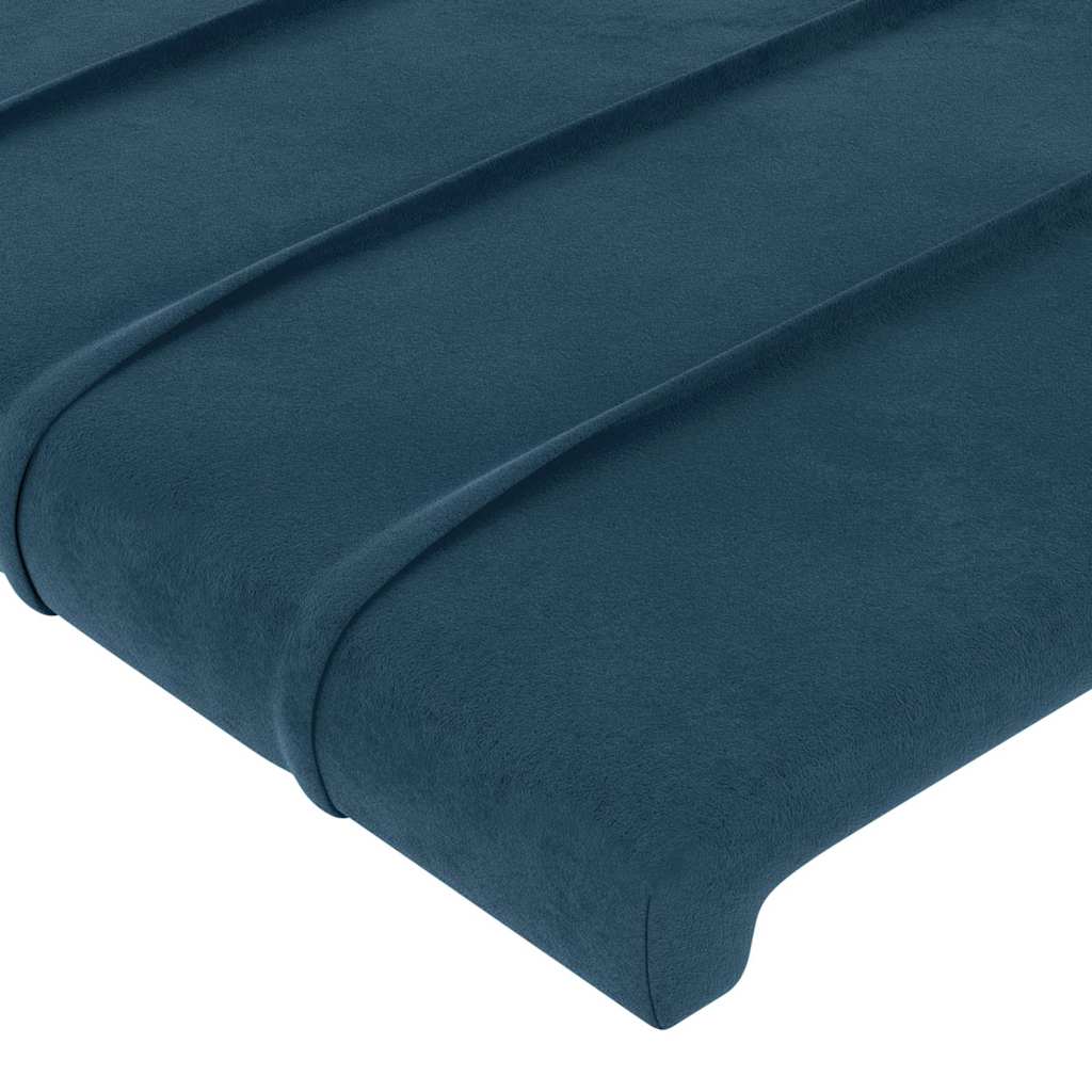 Testiera ad Orecchio Blu Scuro 147x23x78/88 cm in Velluto | homemem39