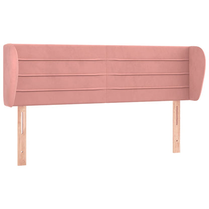 Testiera ad Orecchio Rosa 147x23x78/88 cm in Velluto | homemem39