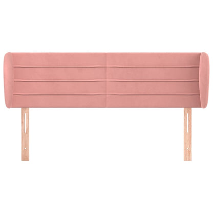 Testiera ad Orecchio Rosa 147x23x78/88 cm in Velluto | homemem39