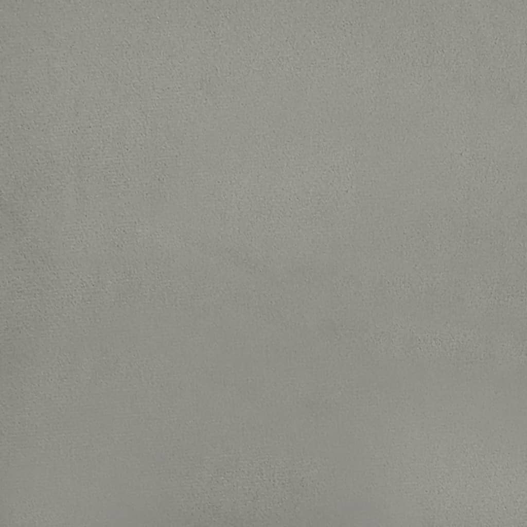 Testiera ad Orecchio Grigio Chiaro 163x23x78/88 cm in Velluto | homemem39
