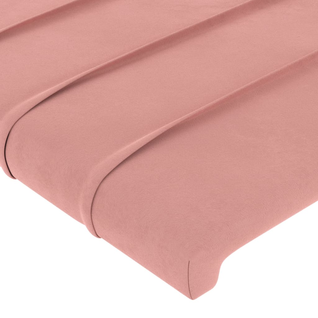 Testiera ad Orecchio Rosa 163x23x78/88 cm in Velluto | homemem39