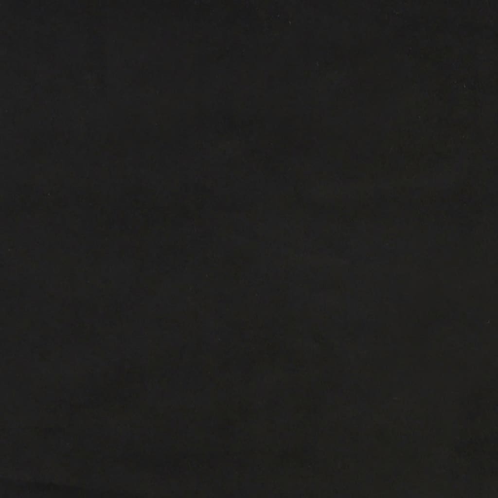 Testiera ad Orecchio Nera 183x23x78/88 cm in Velluto