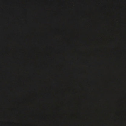Testiera ad Orecchio Nera 183x23x78/88 cm in Velluto