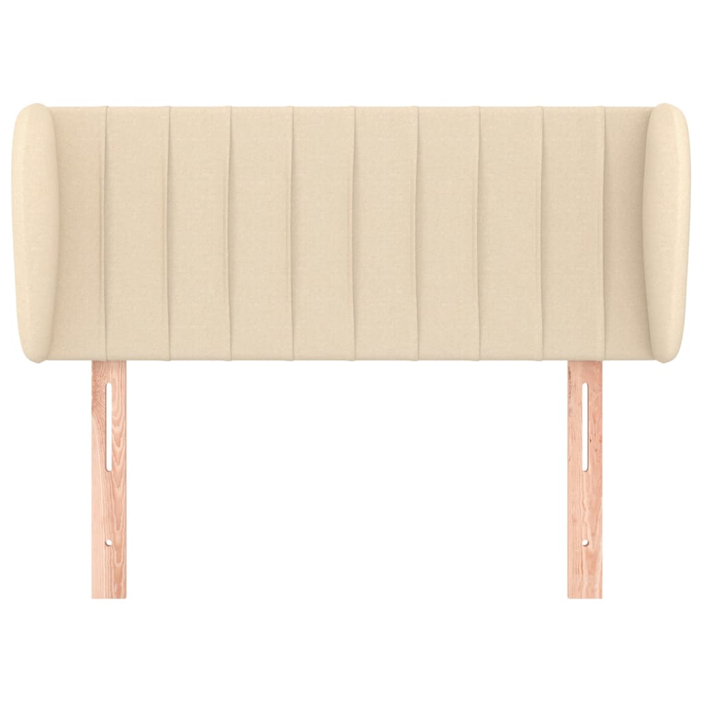 Testiera ad Orecchio Crema 93x23x78/88 cm in Tessuto - homemem39