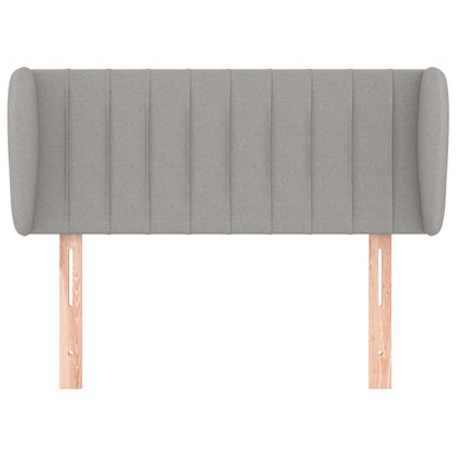 Testiera ad Orecchio Grigio Chiaro 103x23x78/88 cm in Tessuto - homemem39