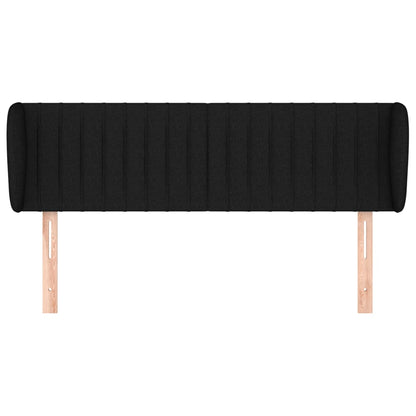 Testiera ad Orecchio Nera 147x23x78/88 cm in Tessuto | homemem39