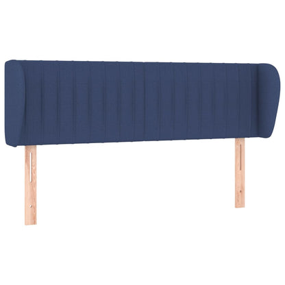 Testiera ad Orecchio Blu 147x23x78/88cm in Tessuto | homemem39