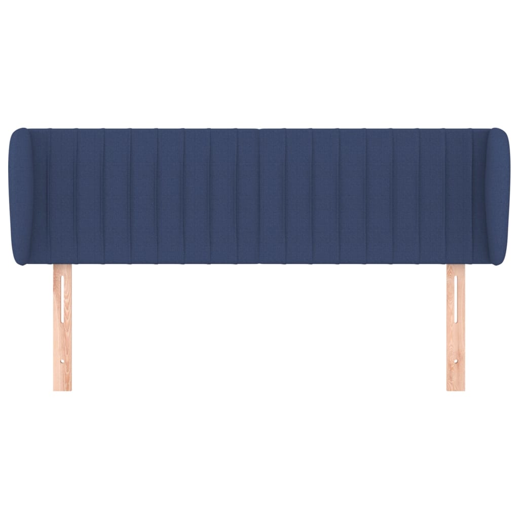 Testiera ad Orecchio Blu 147x23x78/88cm in Tessuto | homemem39