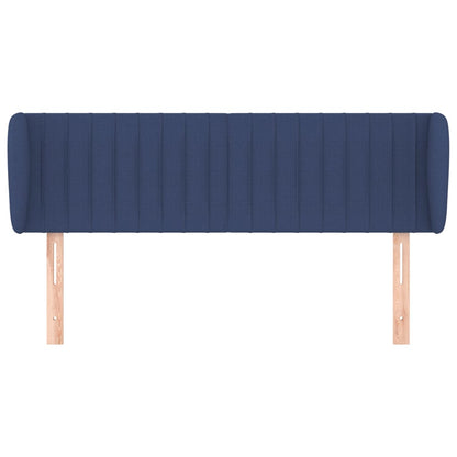 Testiera ad Orecchio Blu 147x23x78/88cm in Tessuto | homemem39