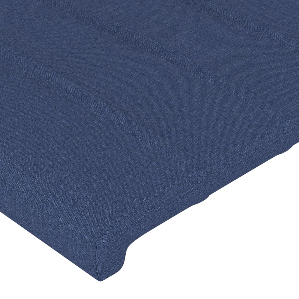 Testiera ad Orecchio Blu 147x23x78/88cm in Tessuto | homemem39