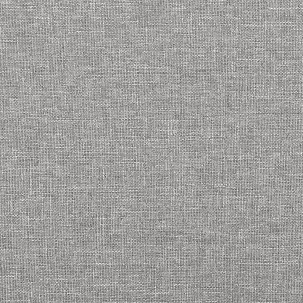 Testiera ad Orecchio Grigio Chiaro 163x23x78/88 cm in Tessuto | homemem39