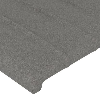 Testiera ad Orecchio Grigio Scuro 163x23x78/88 cm in Tessuto | homemem39