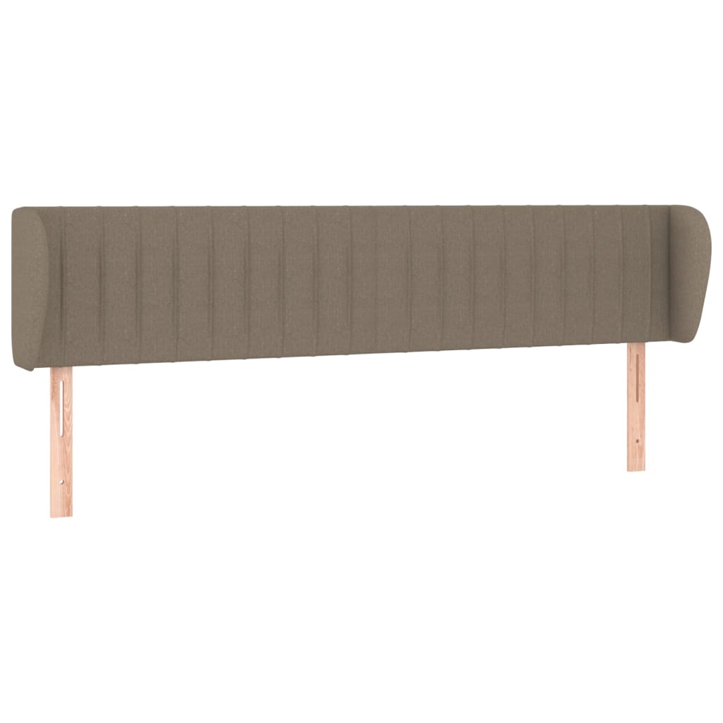 Testiera ad Orecchio Tortora 163x23x78/88 cm in Tessuto | homemem39