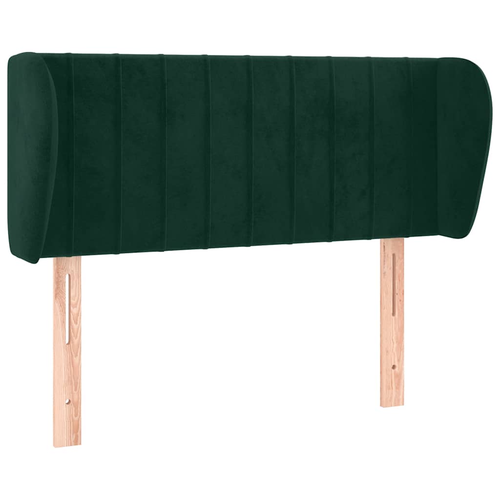 Testiera ad Orecchio Verde Scuro 103x23x78/88 cm in Velluto | homemem39