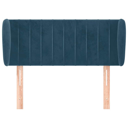 Testiera ad Orecchio Blu Scuro 103x23x78/88 cm in Velluto | homemem39