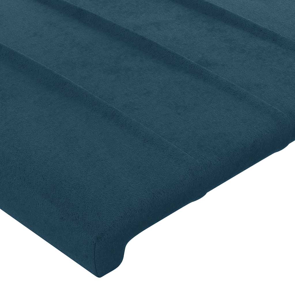 Testiera ad Orecchio Blu Scuro 103x23x78/88 cm in Velluto | homemem39