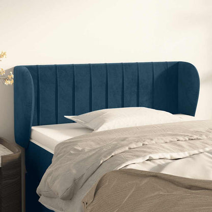 Testiera ad Orecchio Blu Scuro 103x23x78/88 cm in Velluto | homemem39