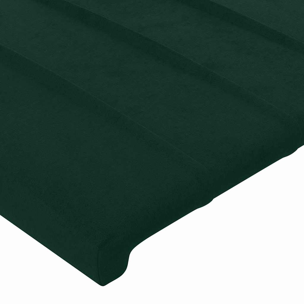 Testiera ad Orecchio Verde Scuro 147x23x78/88 cm in Velluto