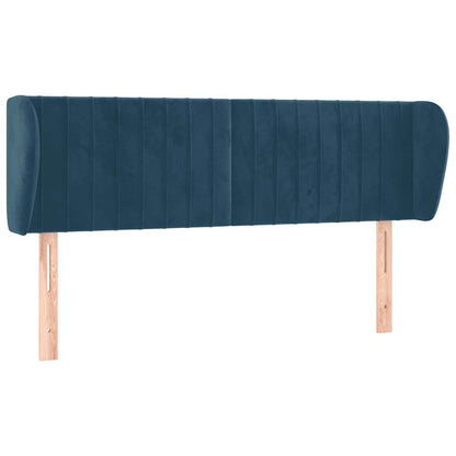 Testiera ad Orecchio Blu Scuro 147x23x78/88 cm in Velluto | homemem39