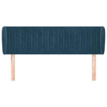 Testiera ad Orecchio Blu Scuro 147x23x78/88 cm in Velluto | homemem39
