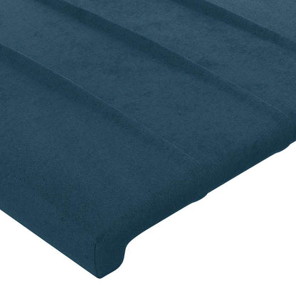 Testiera ad Orecchio Blu Scuro 147x23x78/88 cm in Velluto | homemem39