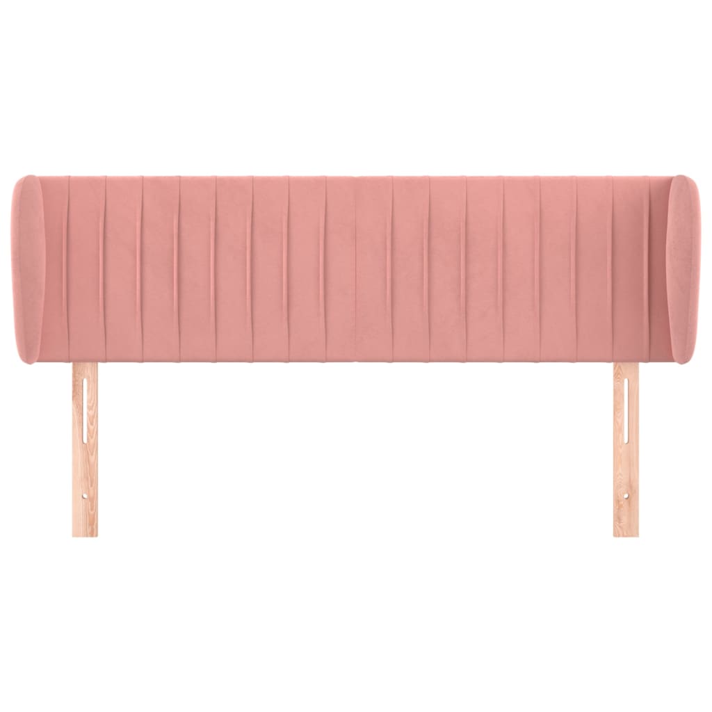 Testiera ad Orecchio Rosa 147x23x78/88 cm in Velluto | homemem39