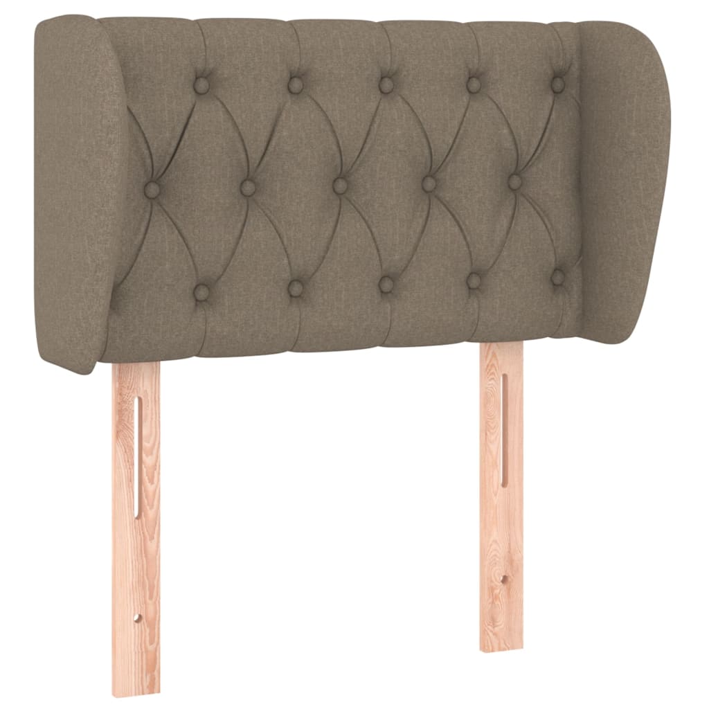 Testiera ad Orecchio Tortora 83 x 23 x 78/88 cm in Tessuto - homemem39