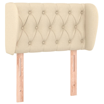 Testiera ad Orecchio Crema 83 x 23 x 78/88 cm in Tessuto - homemem39