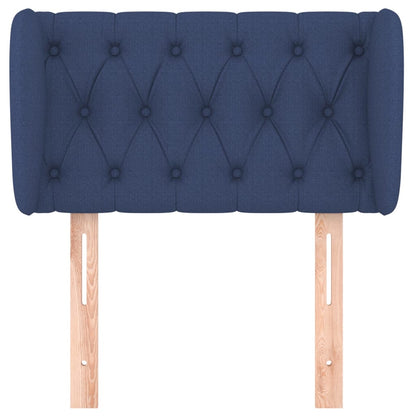 Testiera ad Orecchio Blu 83 x 23 x 78/88cm in Tessuto - homemem39