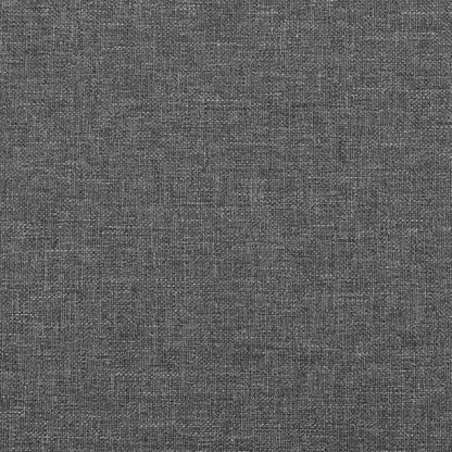 Testiera ad Orecchio Grigio Scuro 93x23x78/88 cm in Tessuto