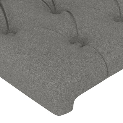 Testiera ad Orecchio Grigio Scuro 103x23x78/88 cm in Tessuto | homemem39