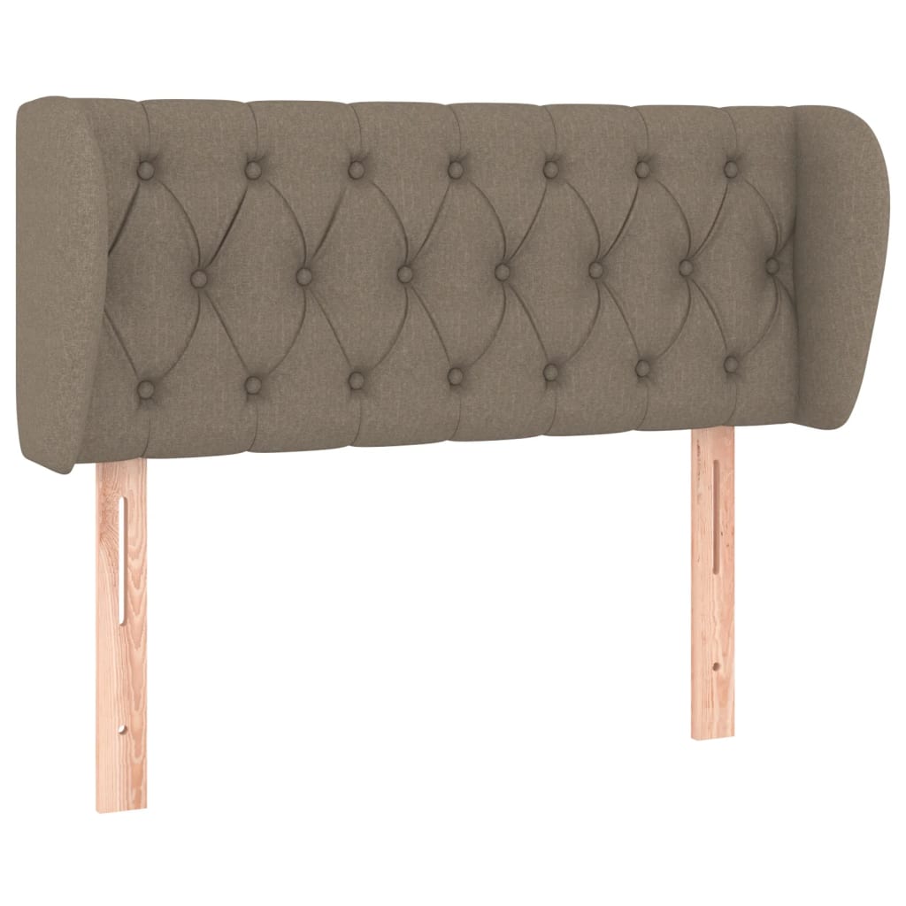 Testiera ad Orecchio Tortora 103x23x78/88 cm in Tessuto | homemem39