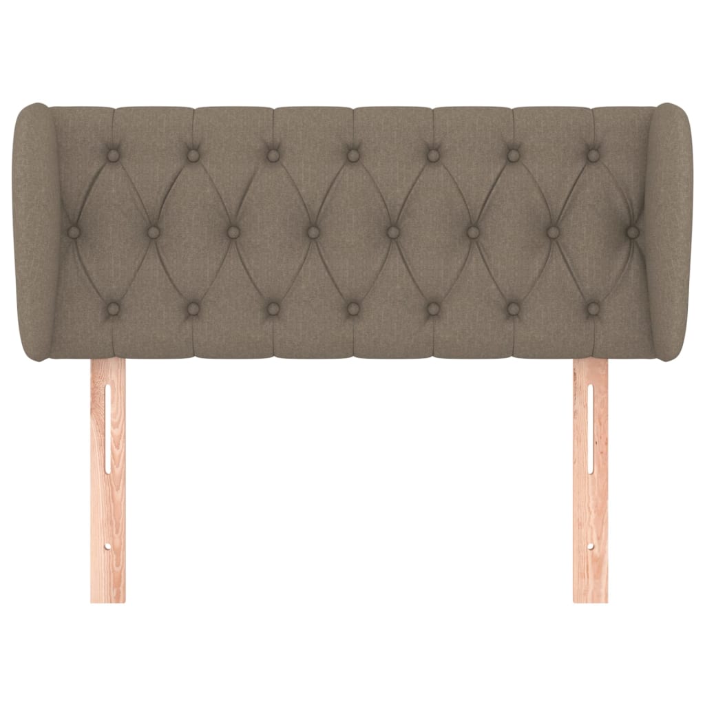 Testiera ad Orecchio Tortora 103x23x78/88 cm in Tessuto | homemem39