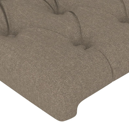 Testiera ad Orecchio Tortora 103x23x78/88 cm in Tessuto